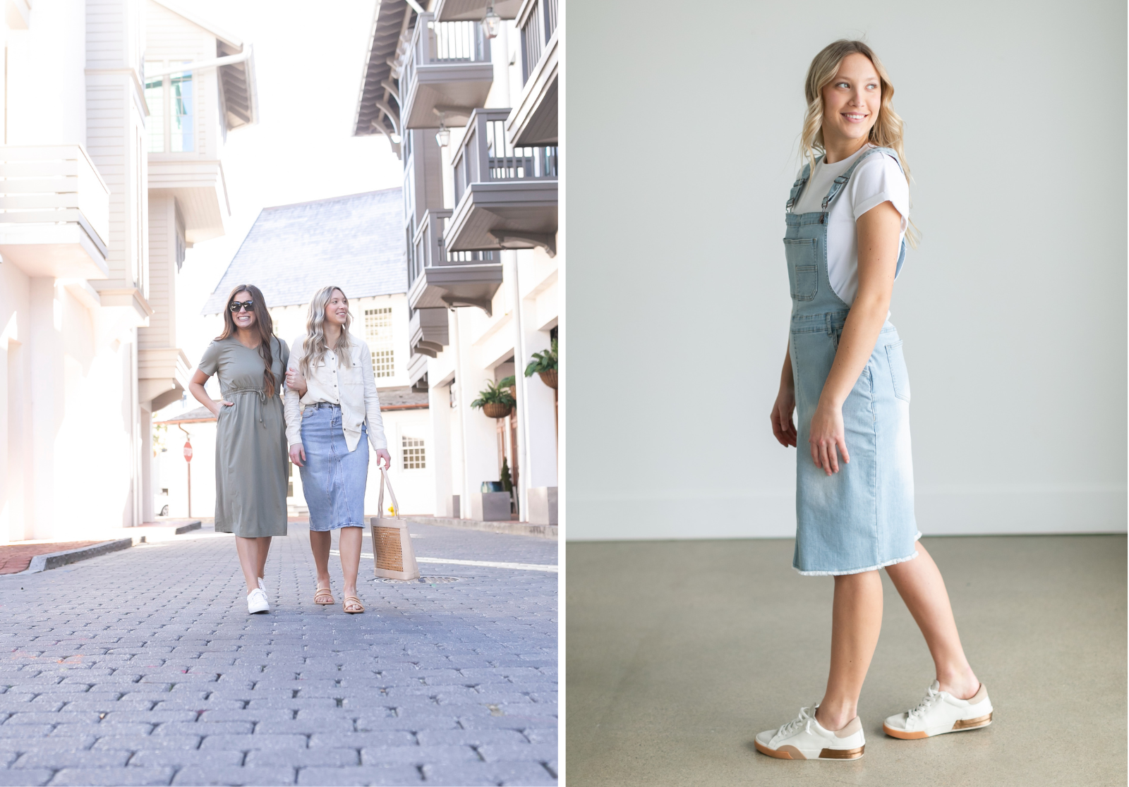 How to Wear Tennis Shoes with a Dress + Skirt – Inherit Co.