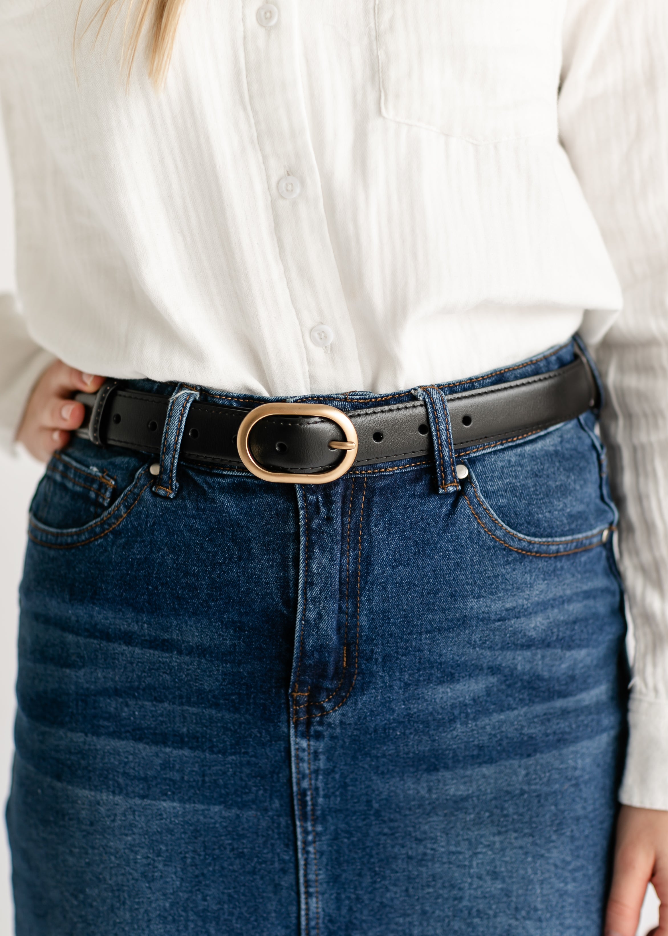 Matte-buckle belt