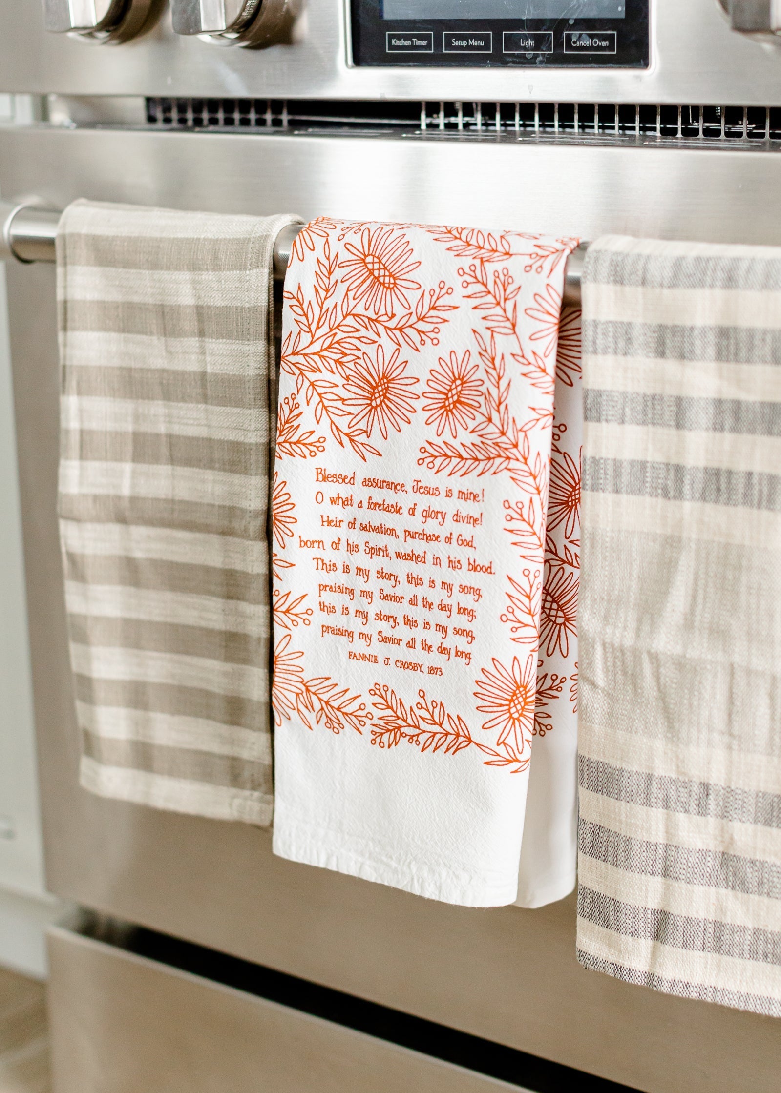 Blessed Assurance Hymn Tea Towel