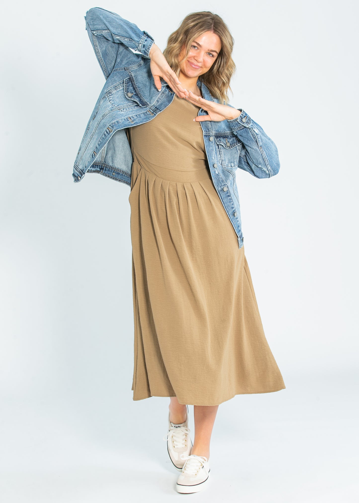 Cassia Dolman Sleeve Midi Dress