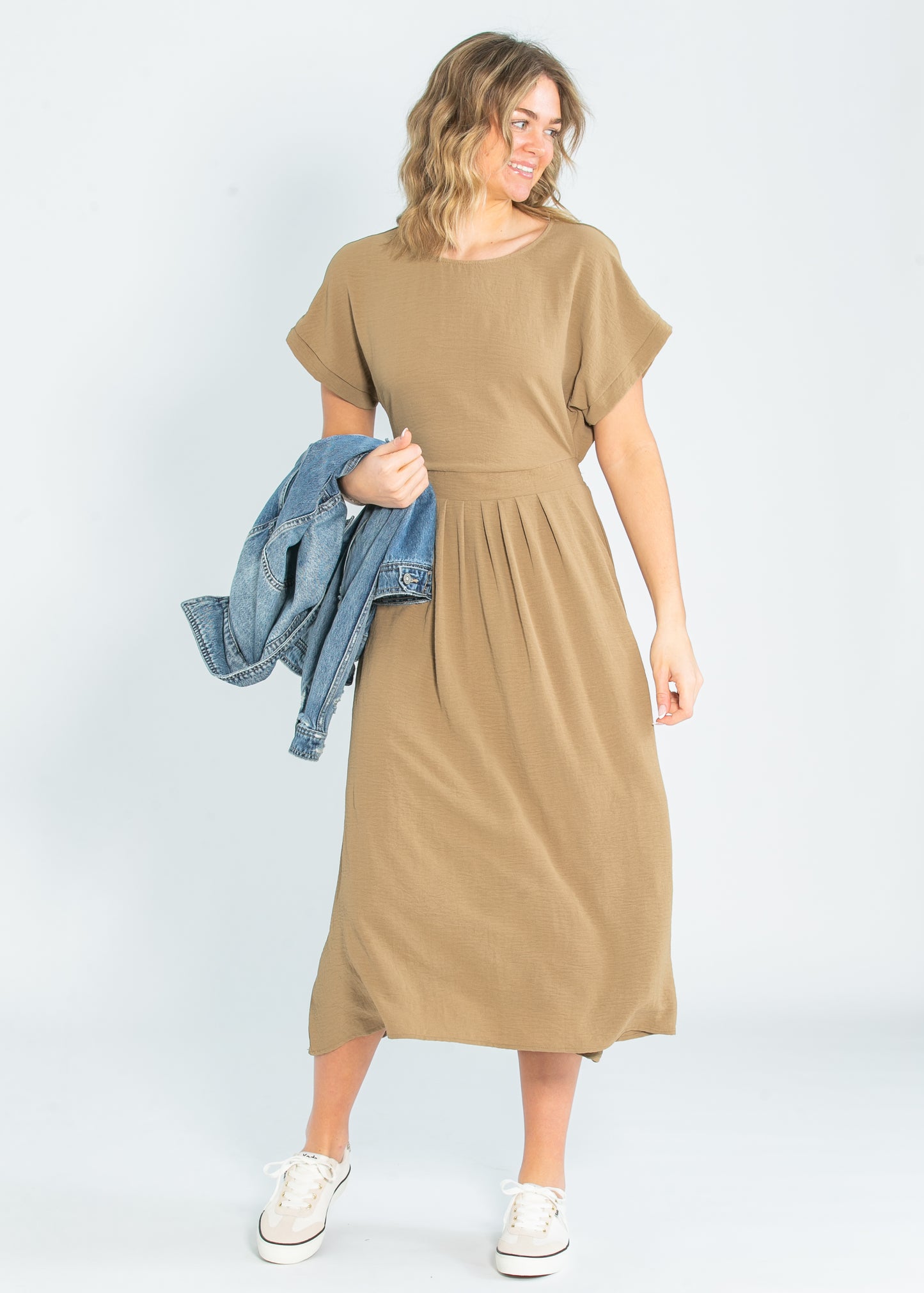 Cassia Dolman Sleeve Midi Dress