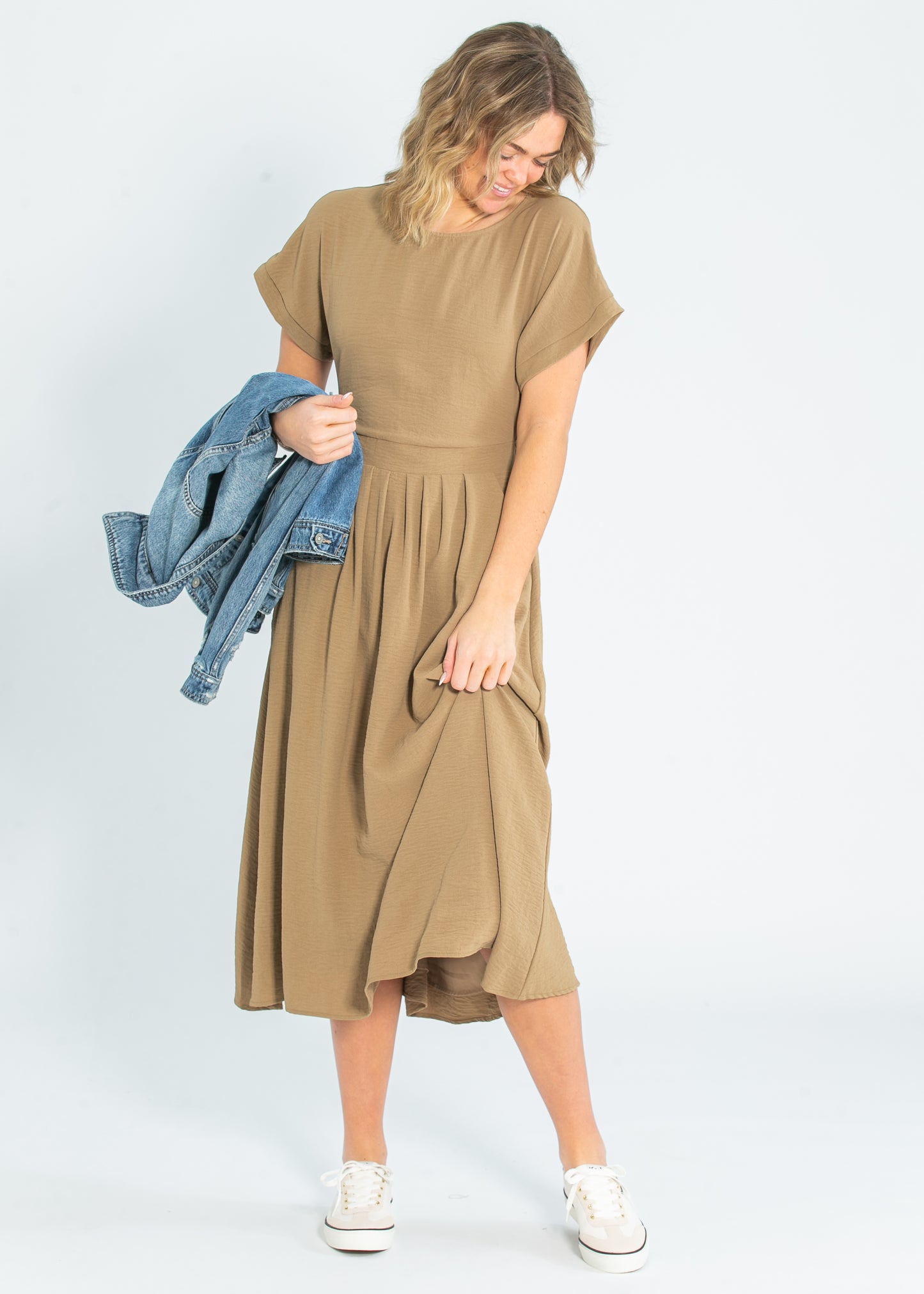 Cassia Dolman Sleeve Midi Dress