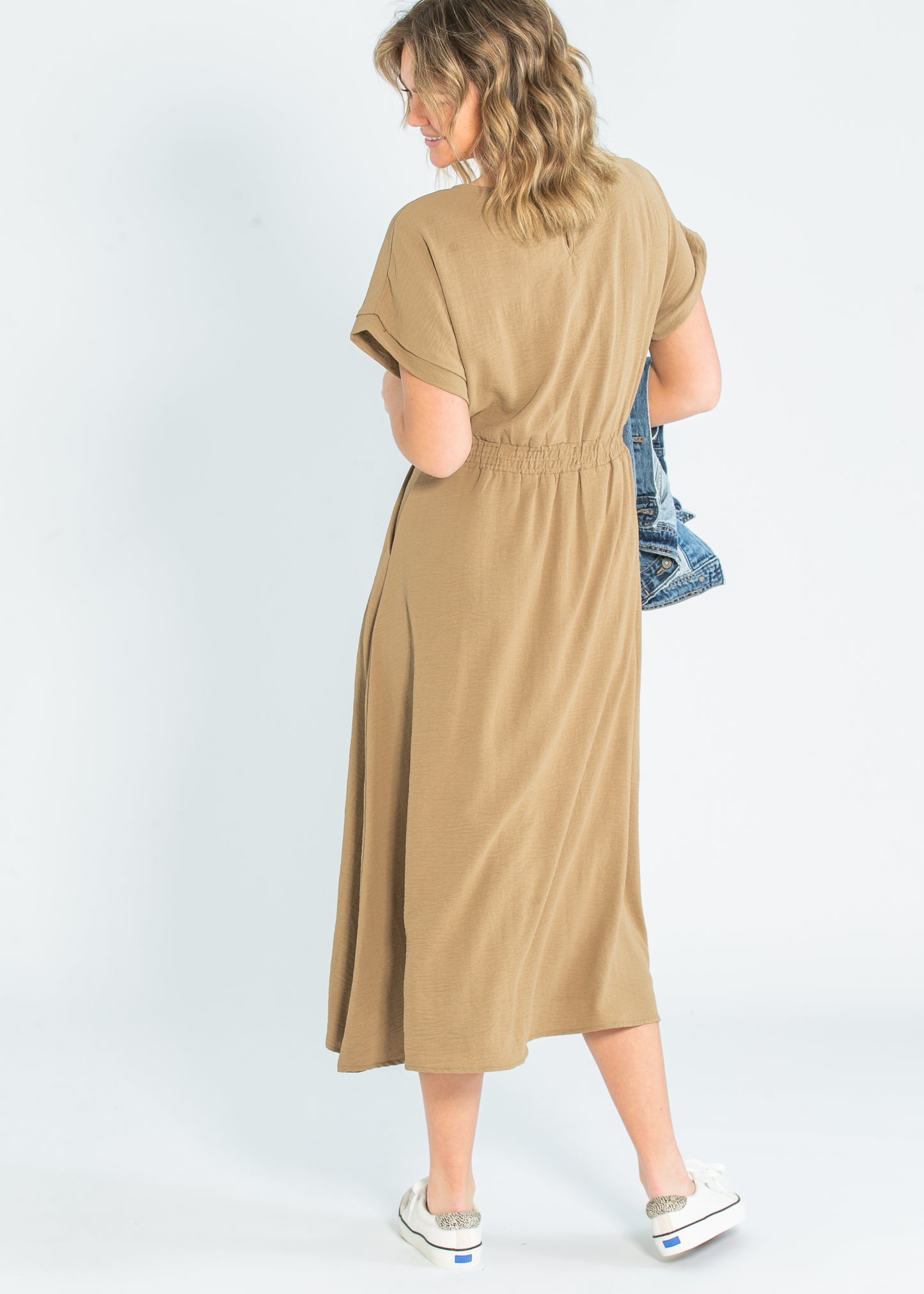 Cassia Dolman Sleeve Midi Dress