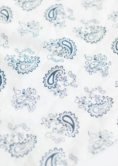 Classic Blue Paisley Bandana