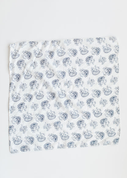 Classic Blue Paisley Bandana