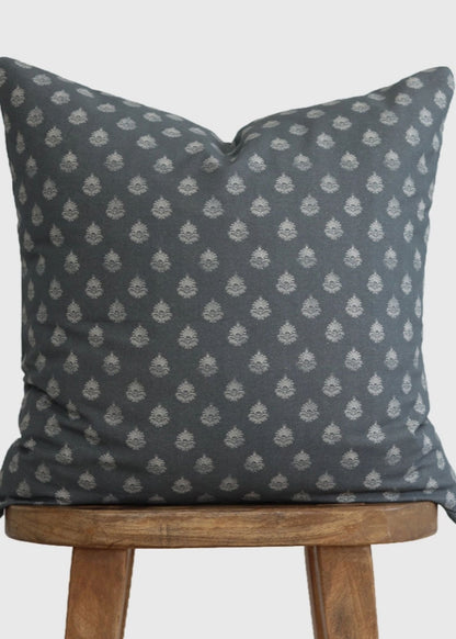 Clay Vintage Print Blue Throw Pillowcase