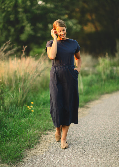 Elena Boatneck Maxi Dress