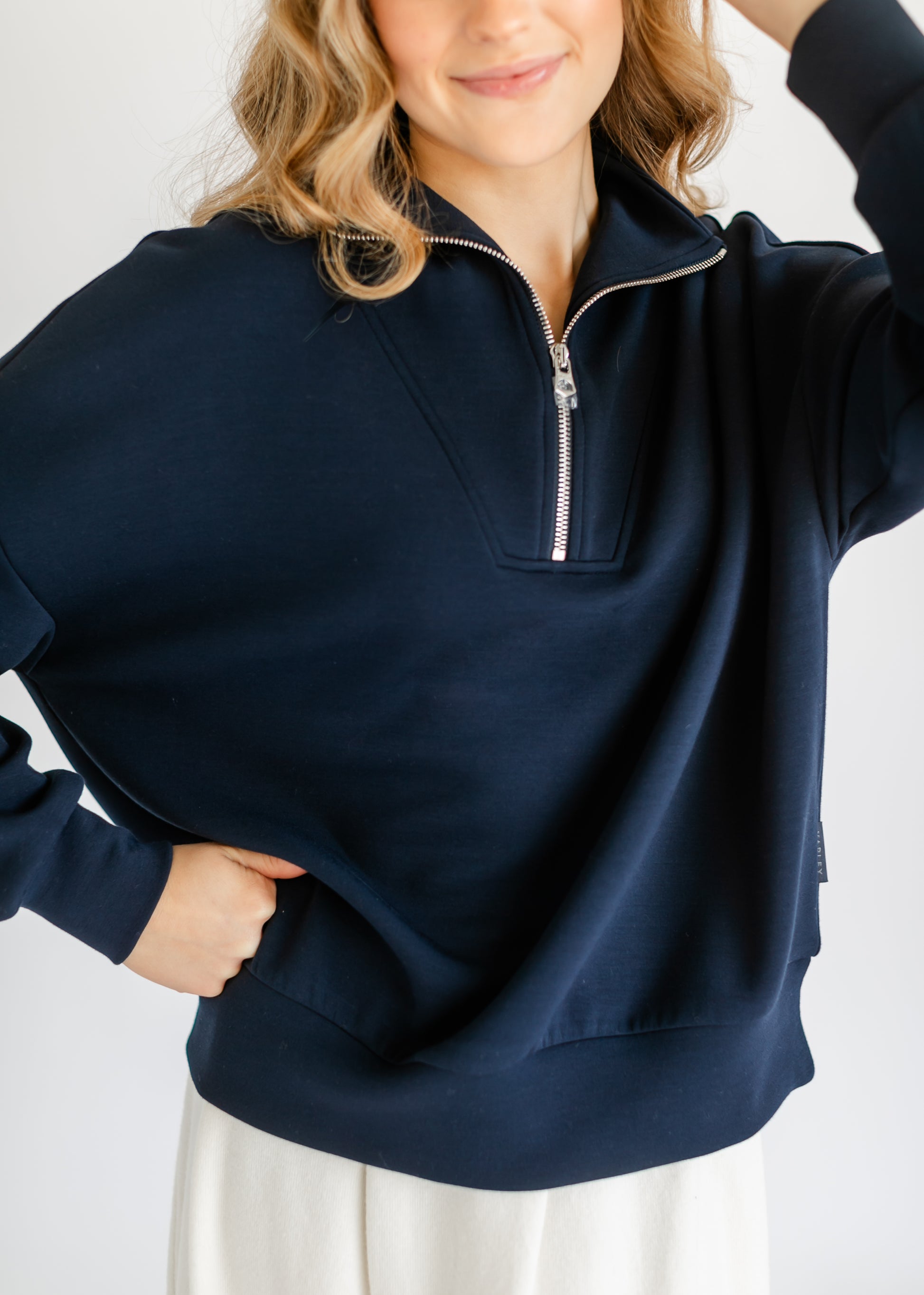 Hawley Half Zip Sweatshirt FF Tops