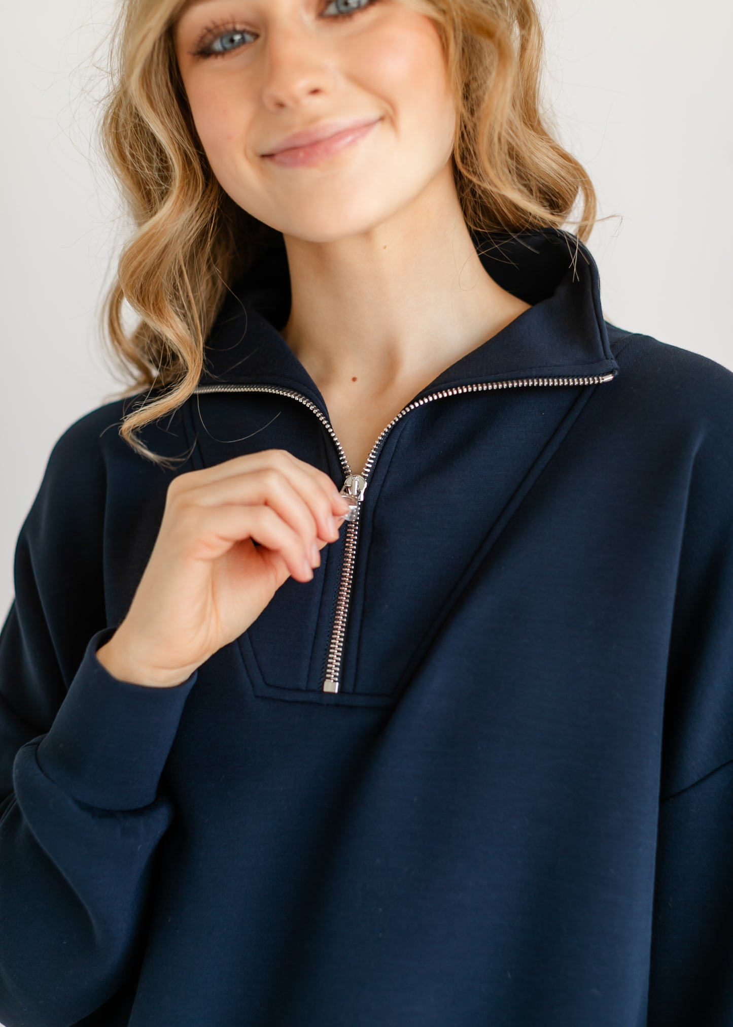 Hawley Half Zip Sweatshirt FF Tops