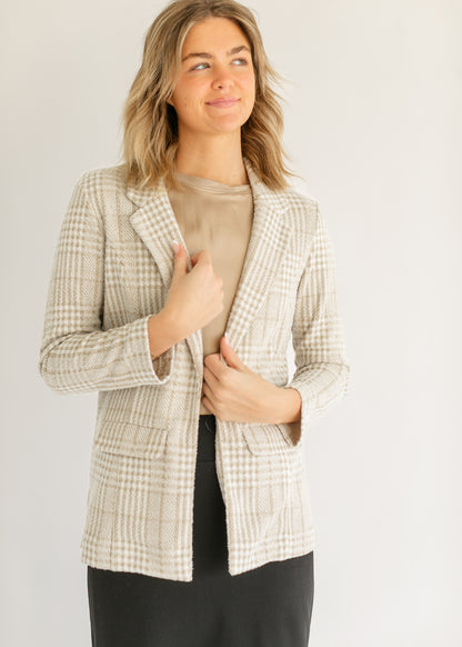 LIVERPOOL® Plaid Relaxed Fit Blazer