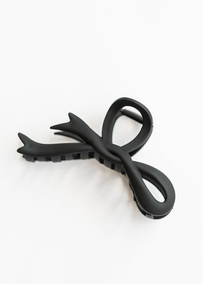 Large Bow Matte Hair Clip