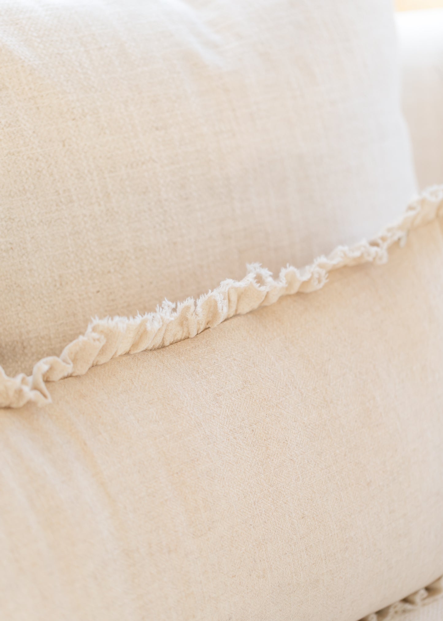 Linen Blend Lumbar Cushion Cover Pillowcase