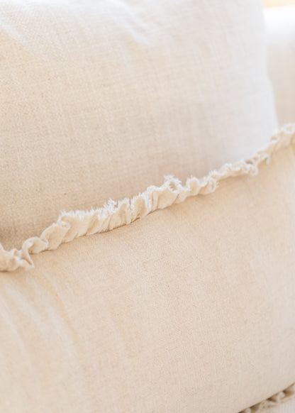 Linen Blend Lumbar Cushion Cover Pillowcase