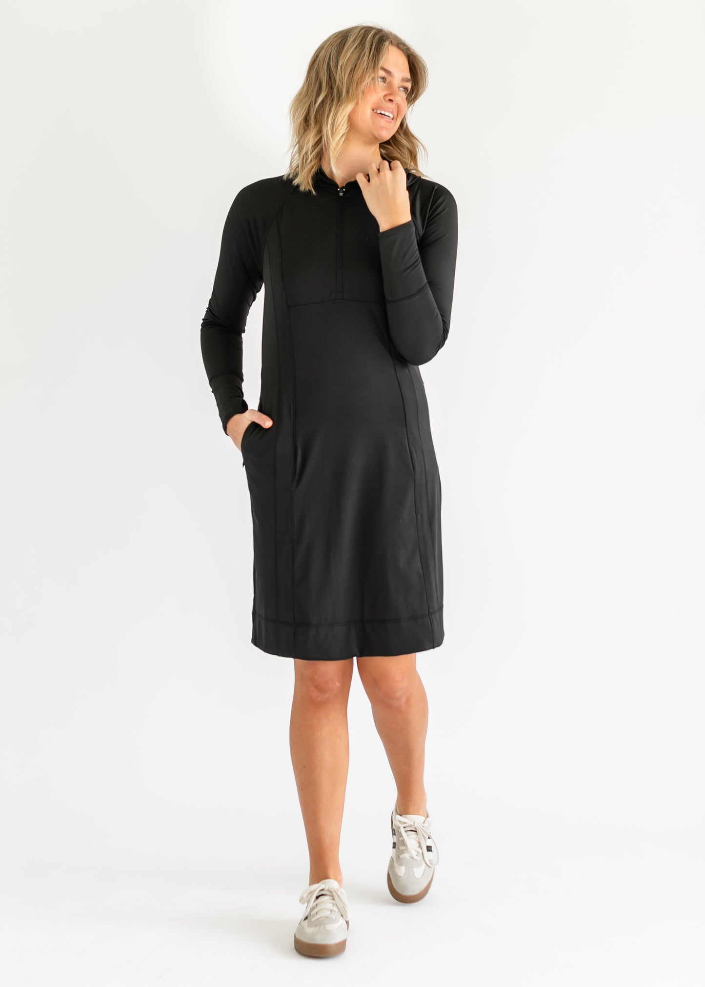 Mya Essential Hooded Athletic Dress IC Dresses