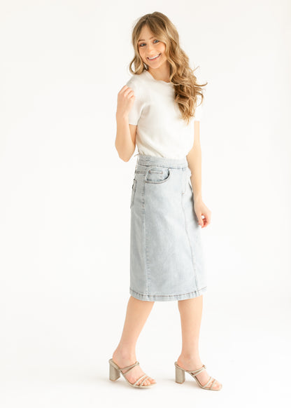 Sandra Midi Denim Skirt IC Skirts