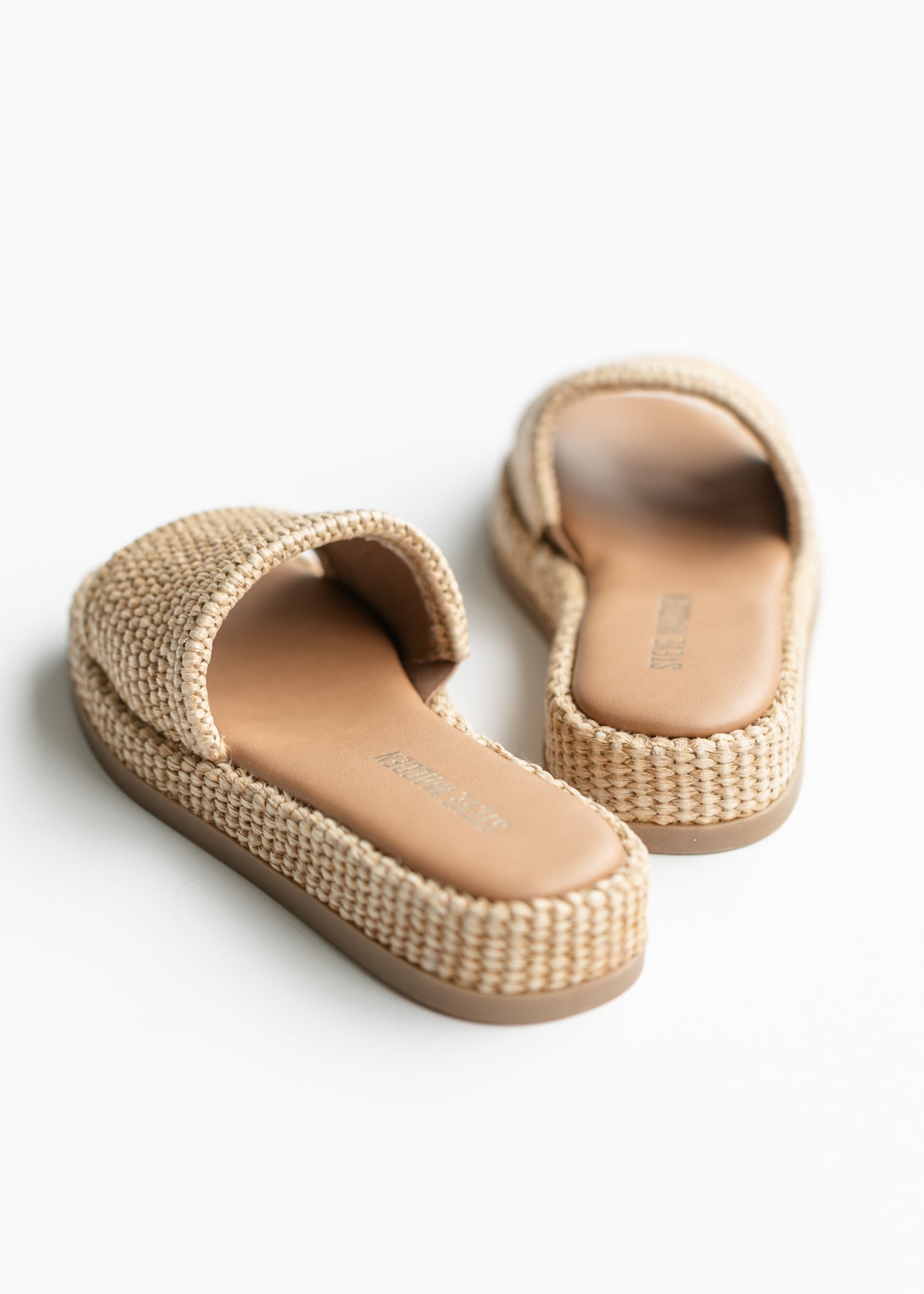 Steve Madden® Boardwalk Beachy Raffia Slide Sandals