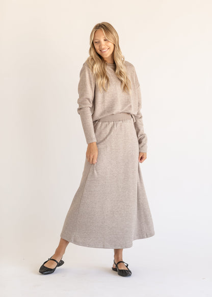 A-line Maxi Knit Skirt FF Skirts