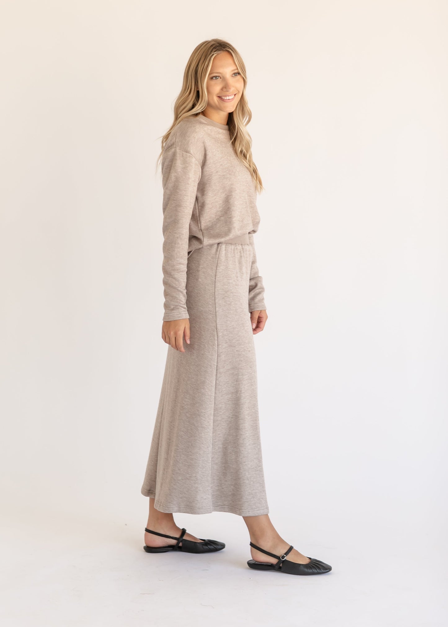 A-line Maxi Knit Skirt FF Skirts