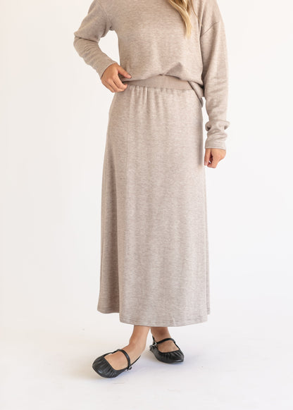 A-line Maxi Knit Skirt FF Skirts