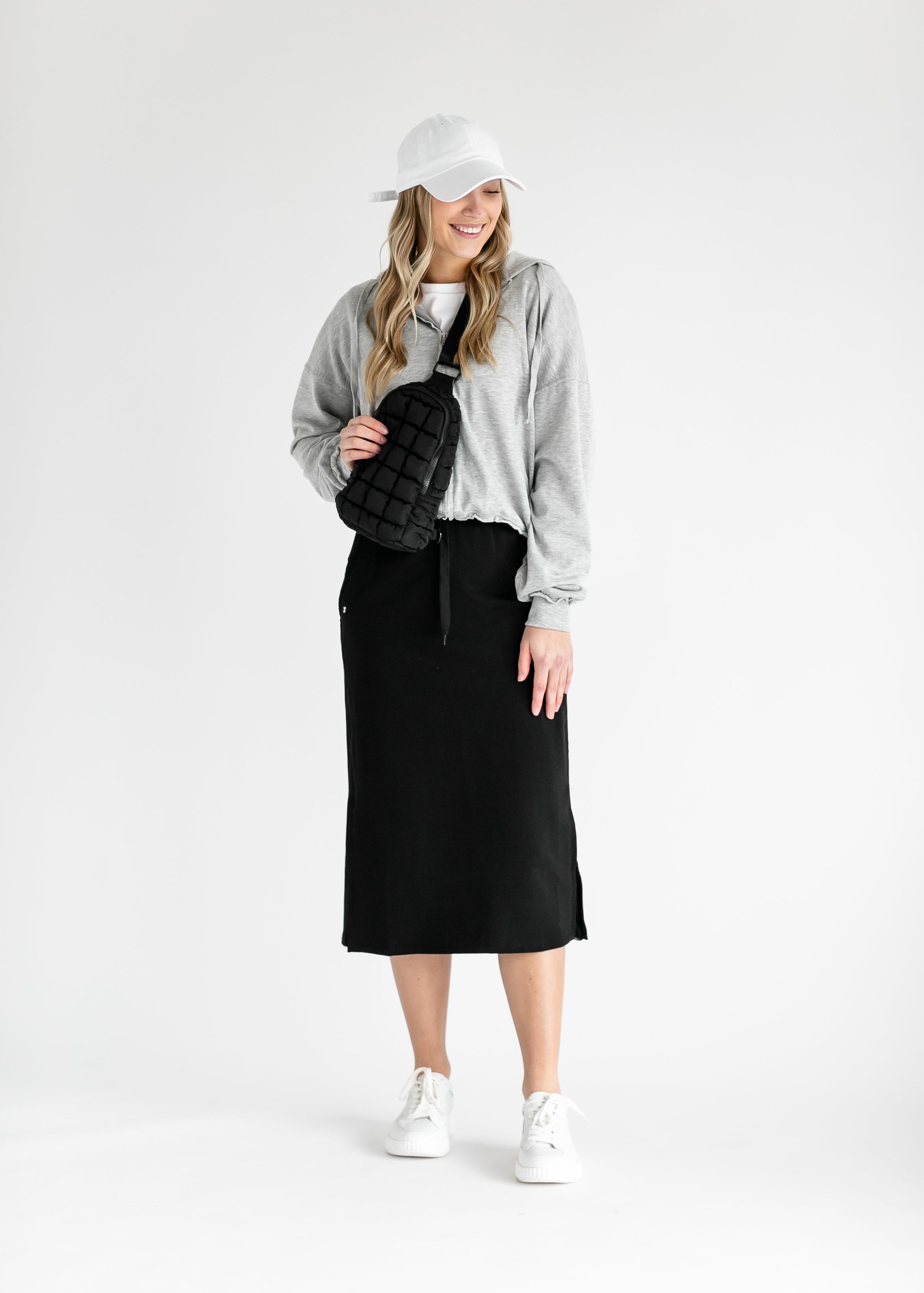 印象のデザイン andmary アンドマリAbbie knit skirt ブラック - スカート