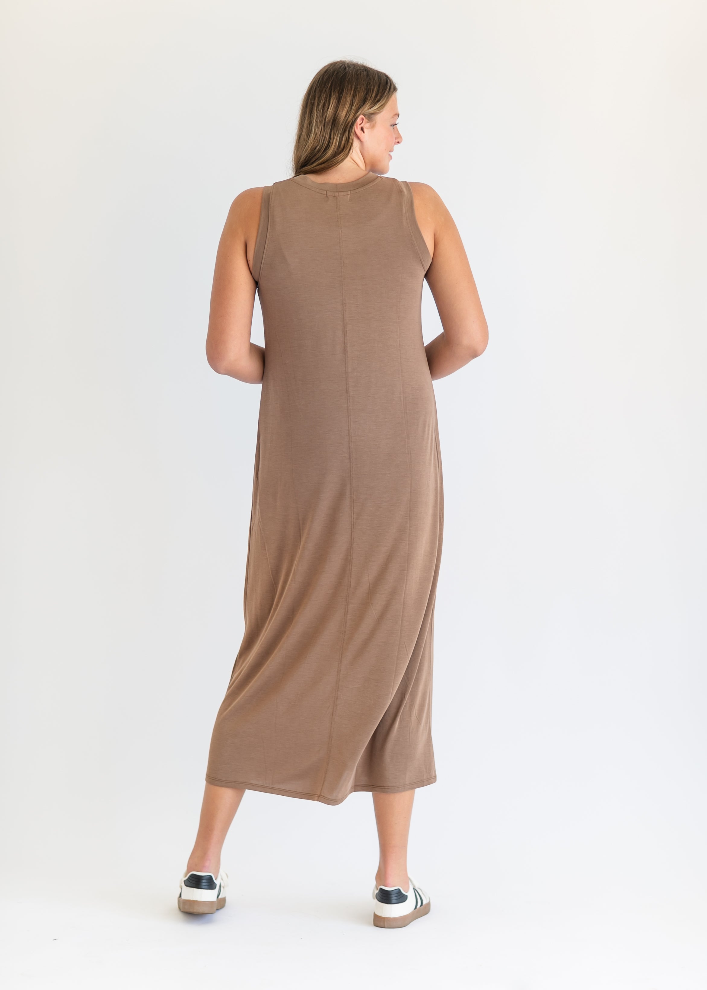 Sleeveless t shirt maxi dress online