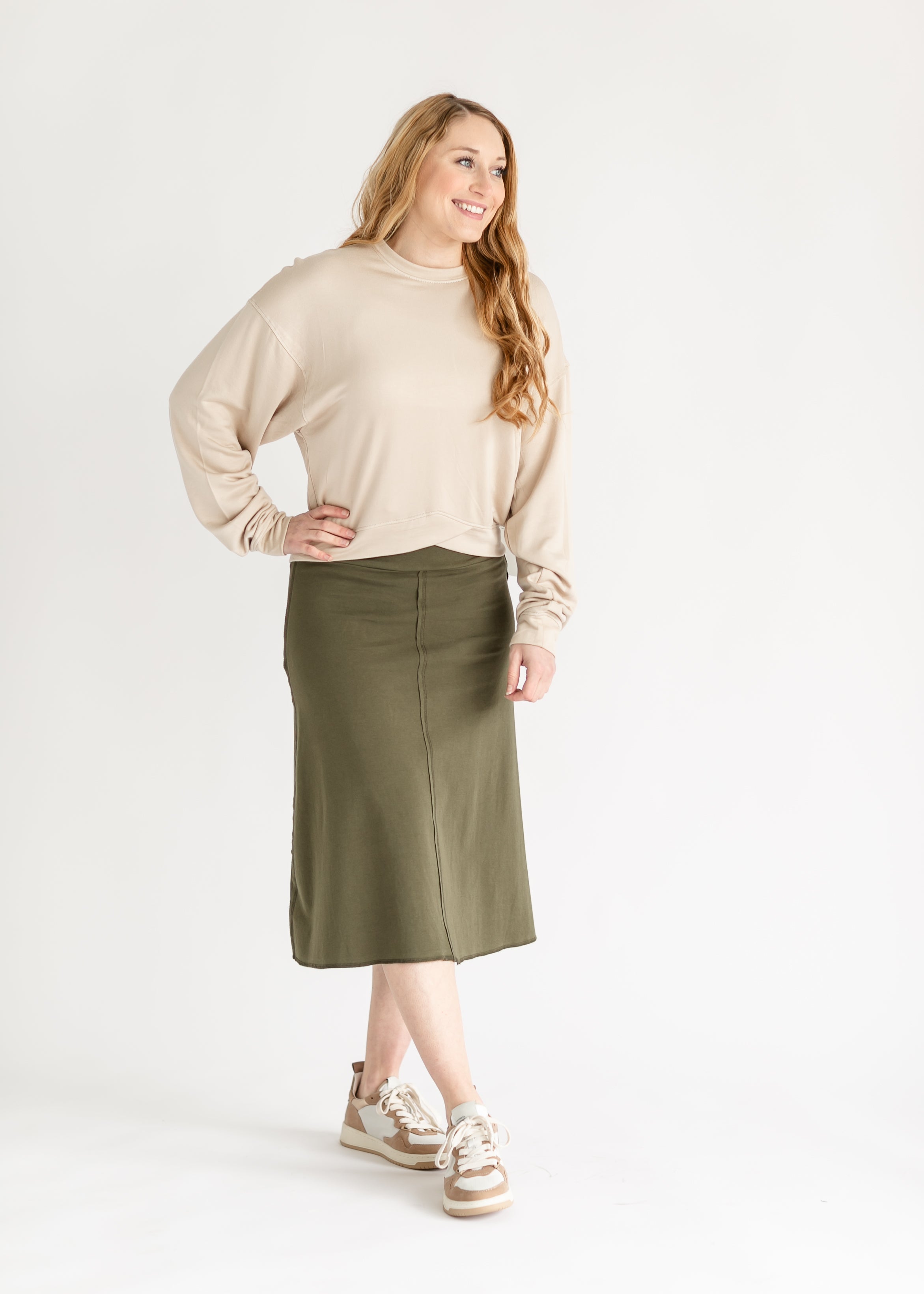 Allie Knit Midi Skirt – Inherit Co.