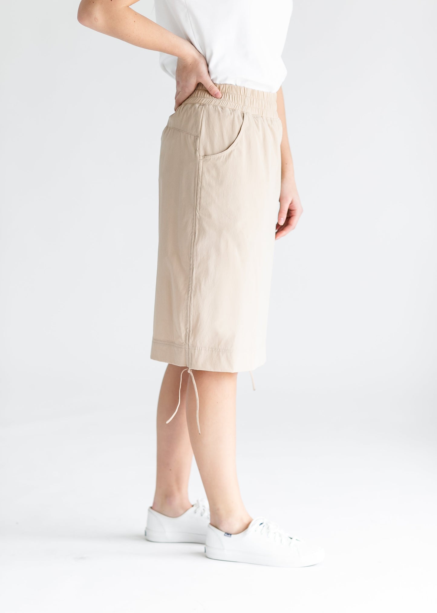 Andie Hiking Midi Skirt Tan IC Skirts