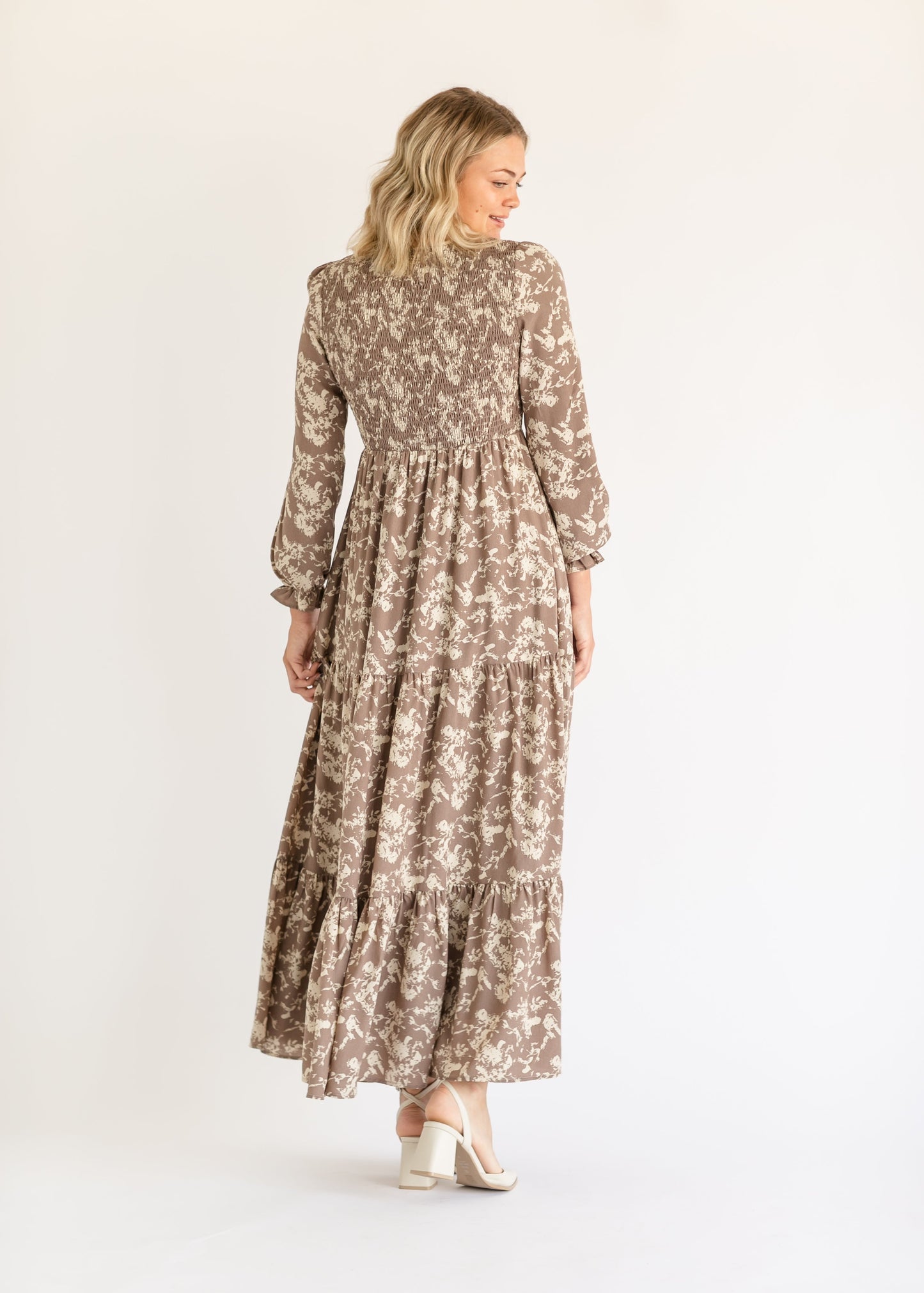 Aurora Floral Long Sleeve Maxi Dress IC Dresses