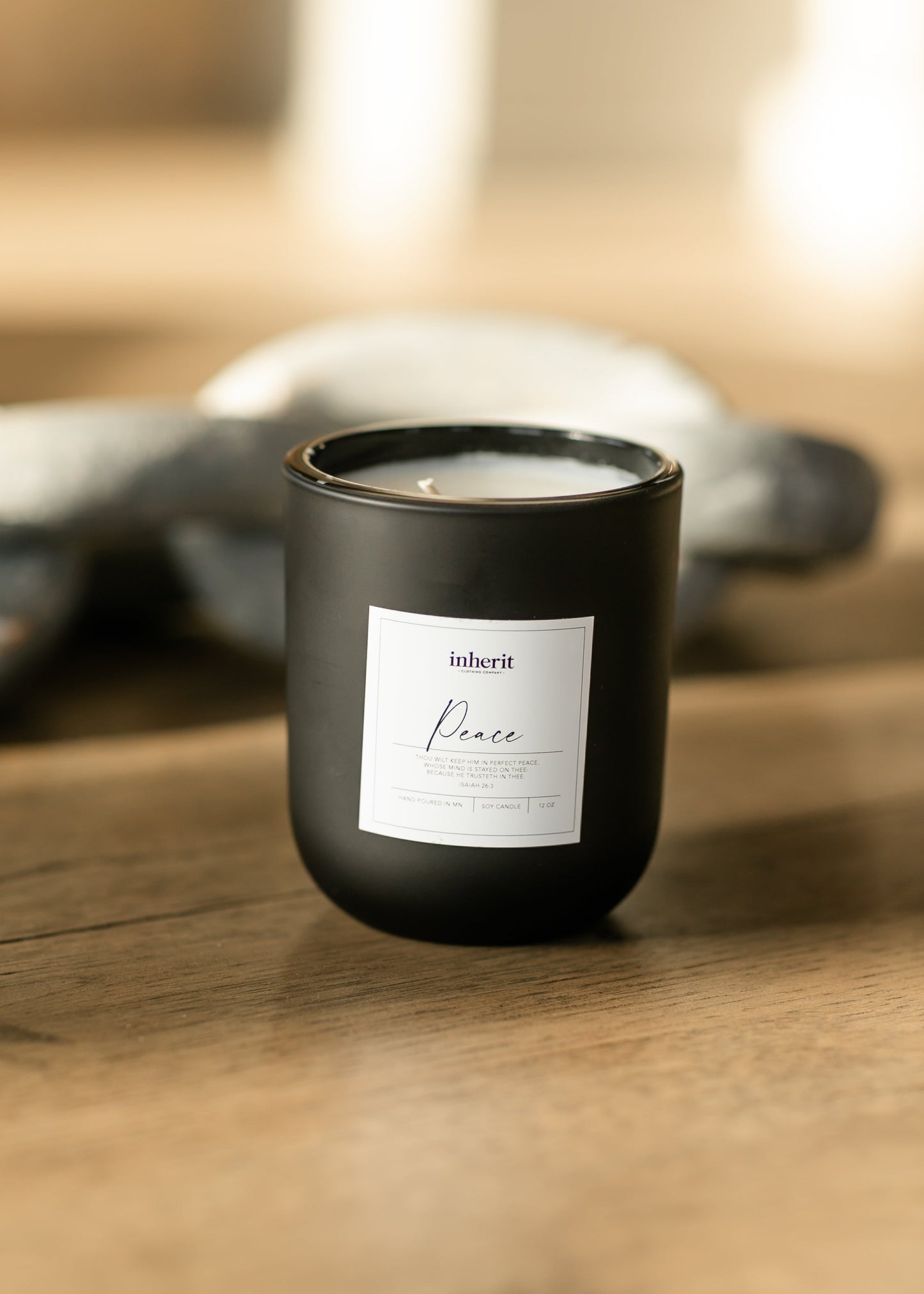 Black Glass Handpoured Soy Wax Candle Gifts