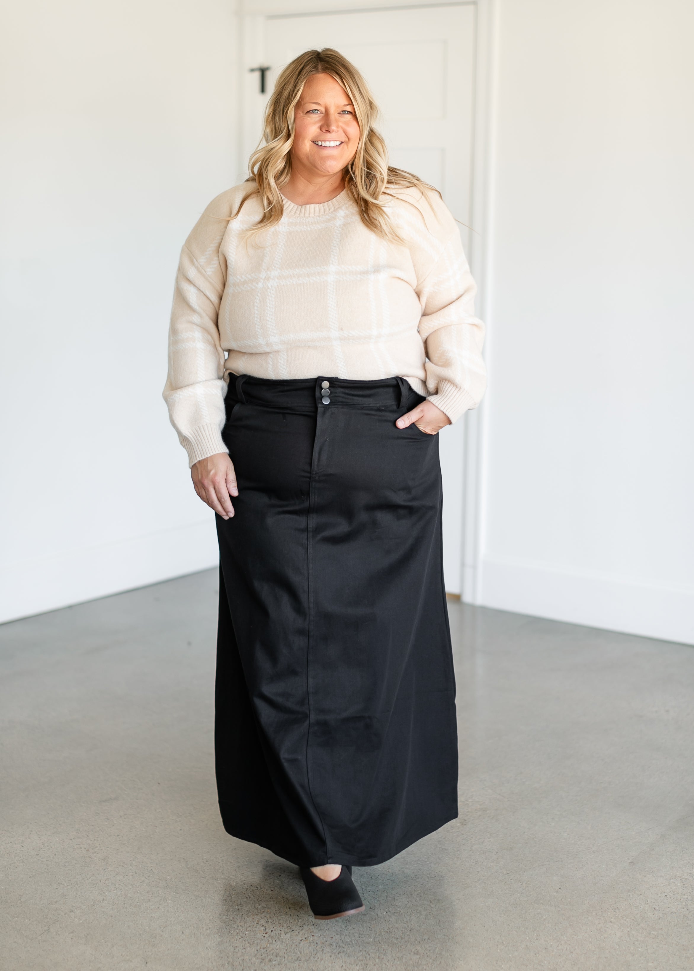 Plus size best sale cotton maxi skirts