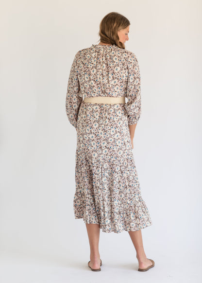 Char La Paz Floral Midi Dress FF Dresses