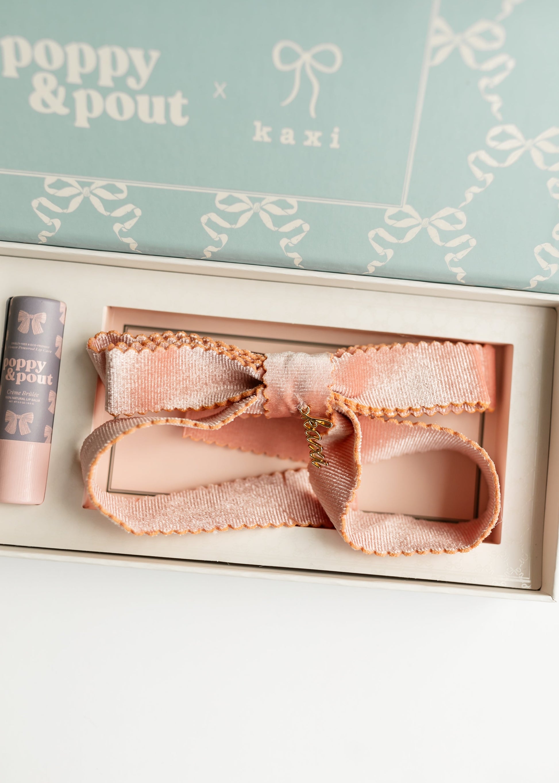 Coquette Lip Balm Trio + Kaxi Hair Bow Gifts