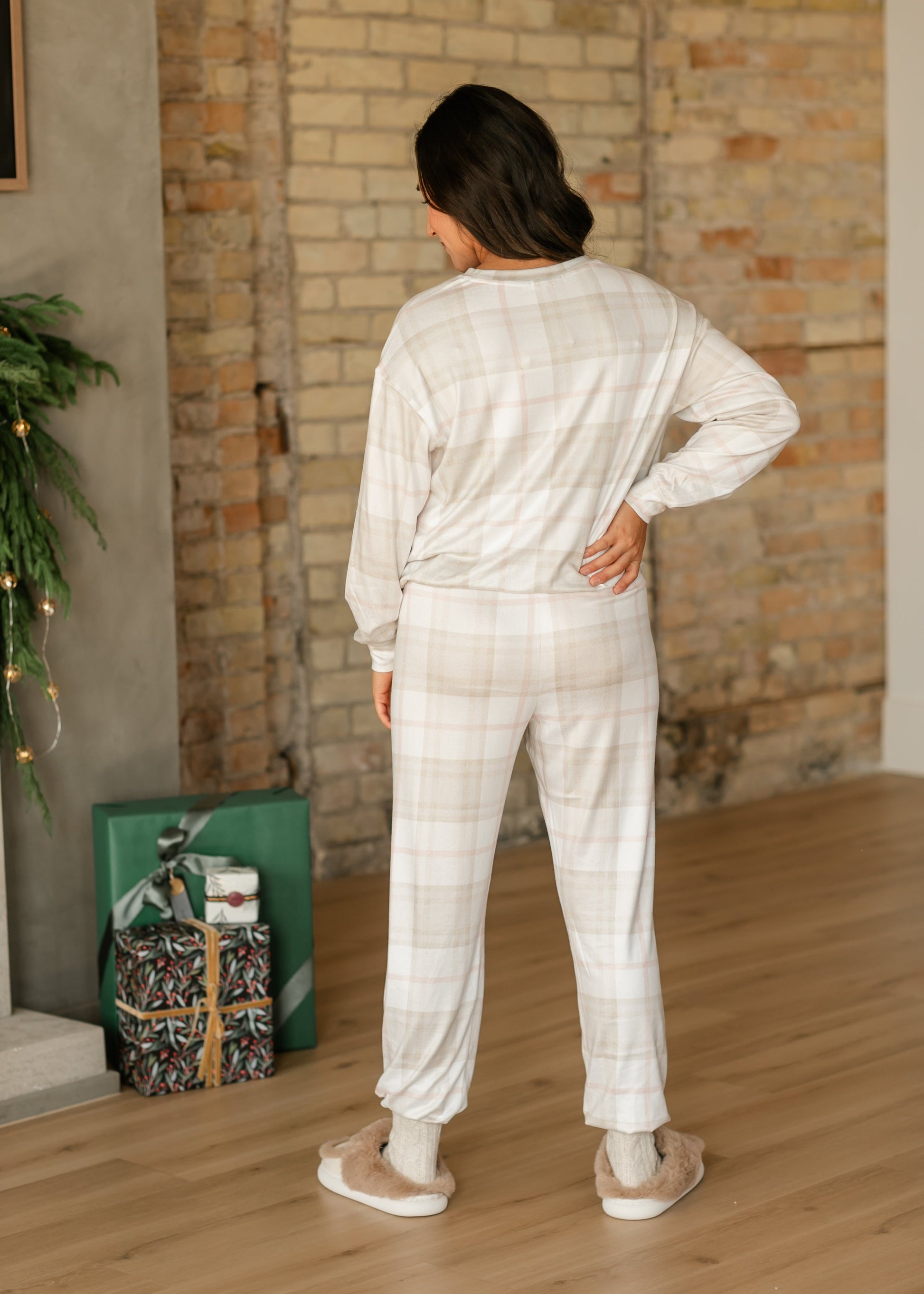 Cozy Plaid Lounge Pants FF Skirts