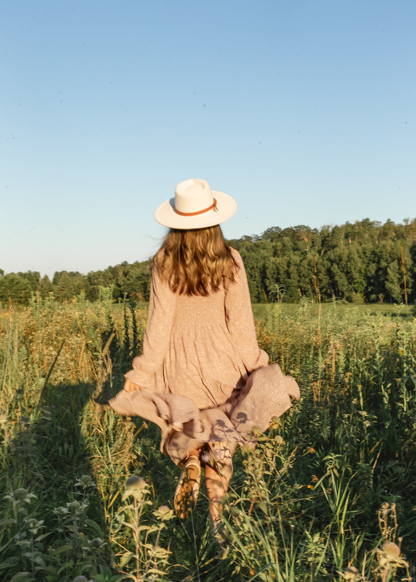 Cream Flat Brim Buckle Hat Accessories