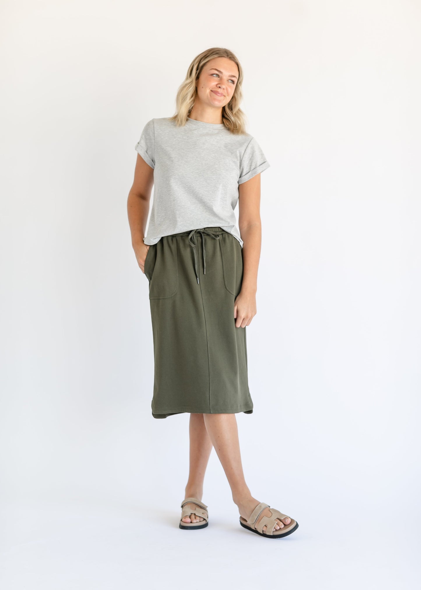 Dani Everyday Midi Skirt IC Skirts