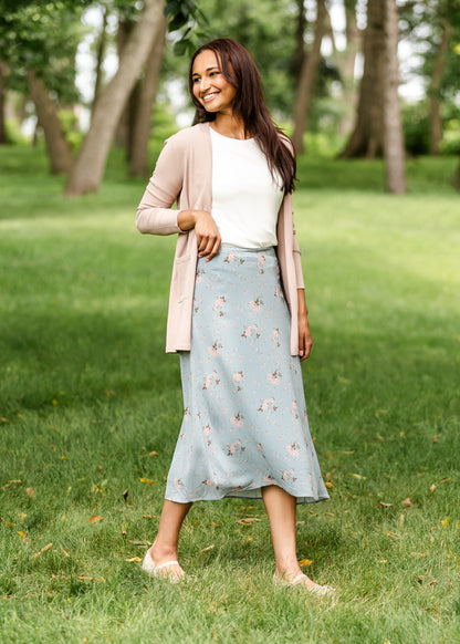 Della Floral Midi Skirt IC Skirts