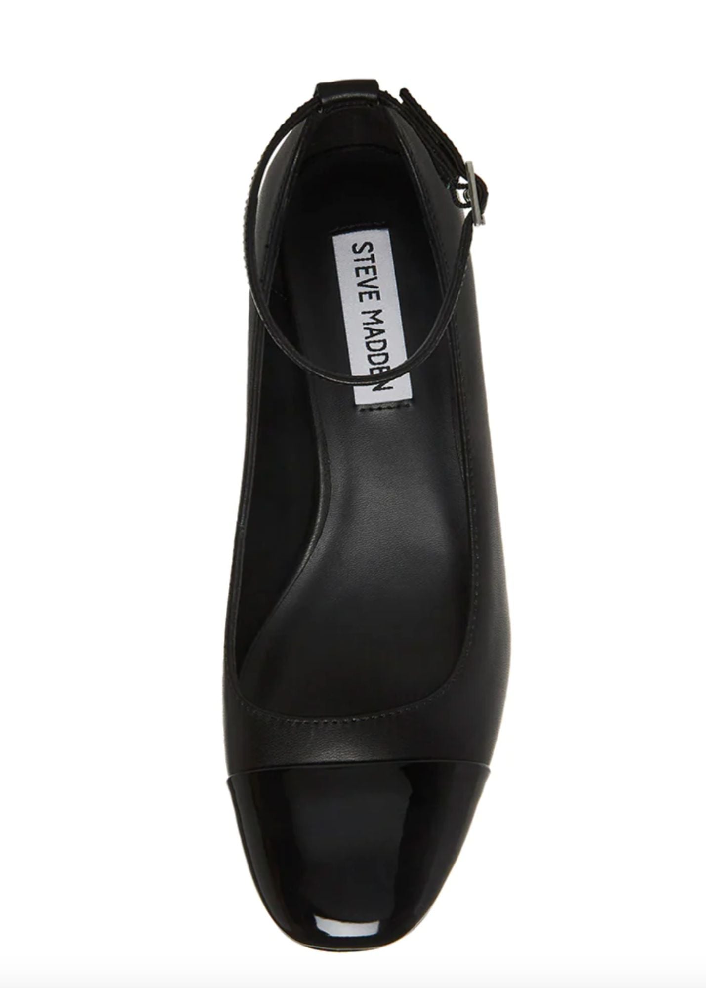 Black low block online heel shoes