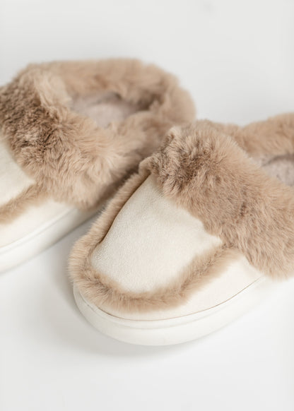 Faux Suede Fuzzy Slippers Shoes