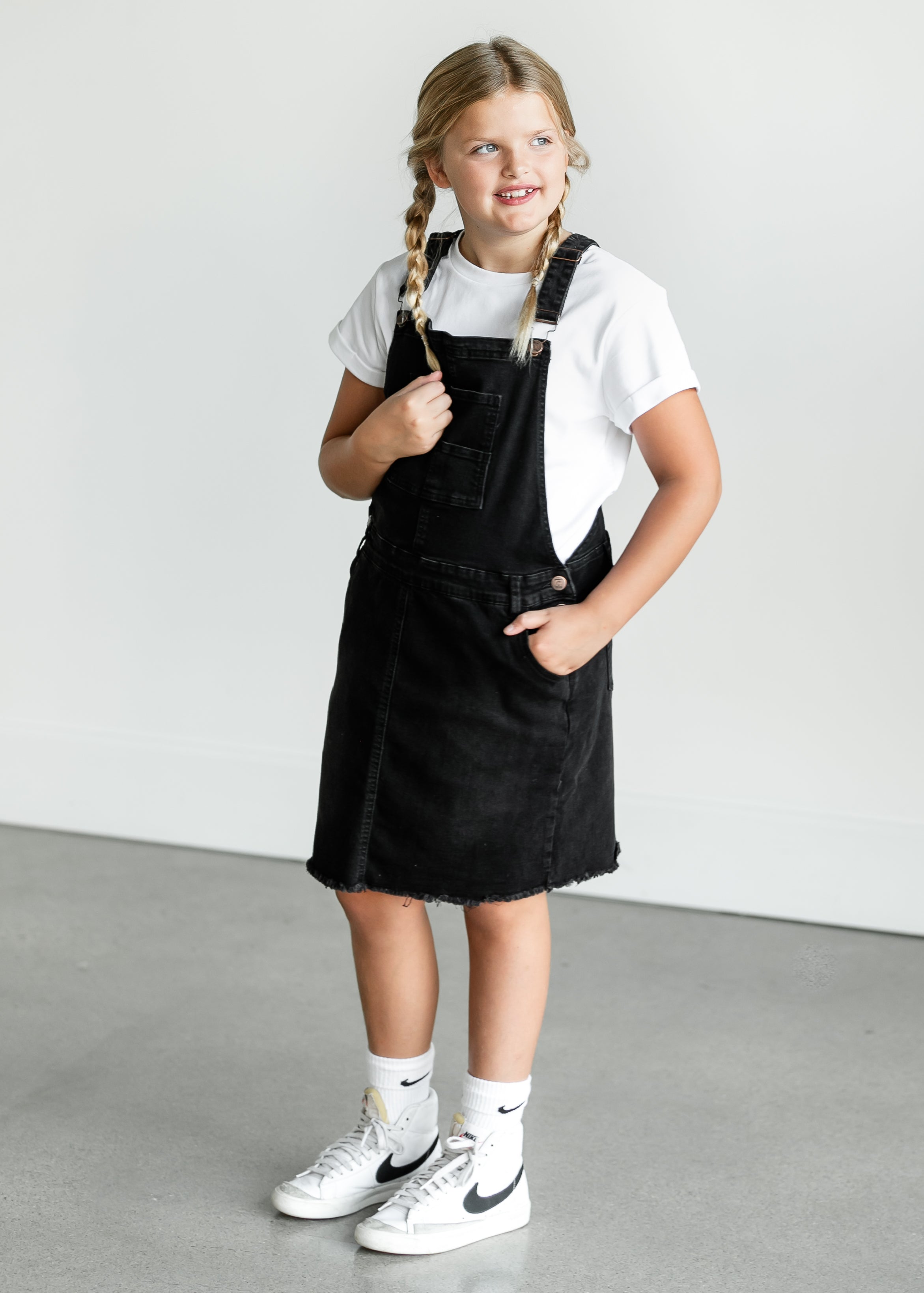 Buy Digirlsor Little Big Kids Girls Overall Dress Denim Skirt Cotton Bib  Overalls Casual Romper Jumpsuit,3-12 Years Light Blue at Amazon.in