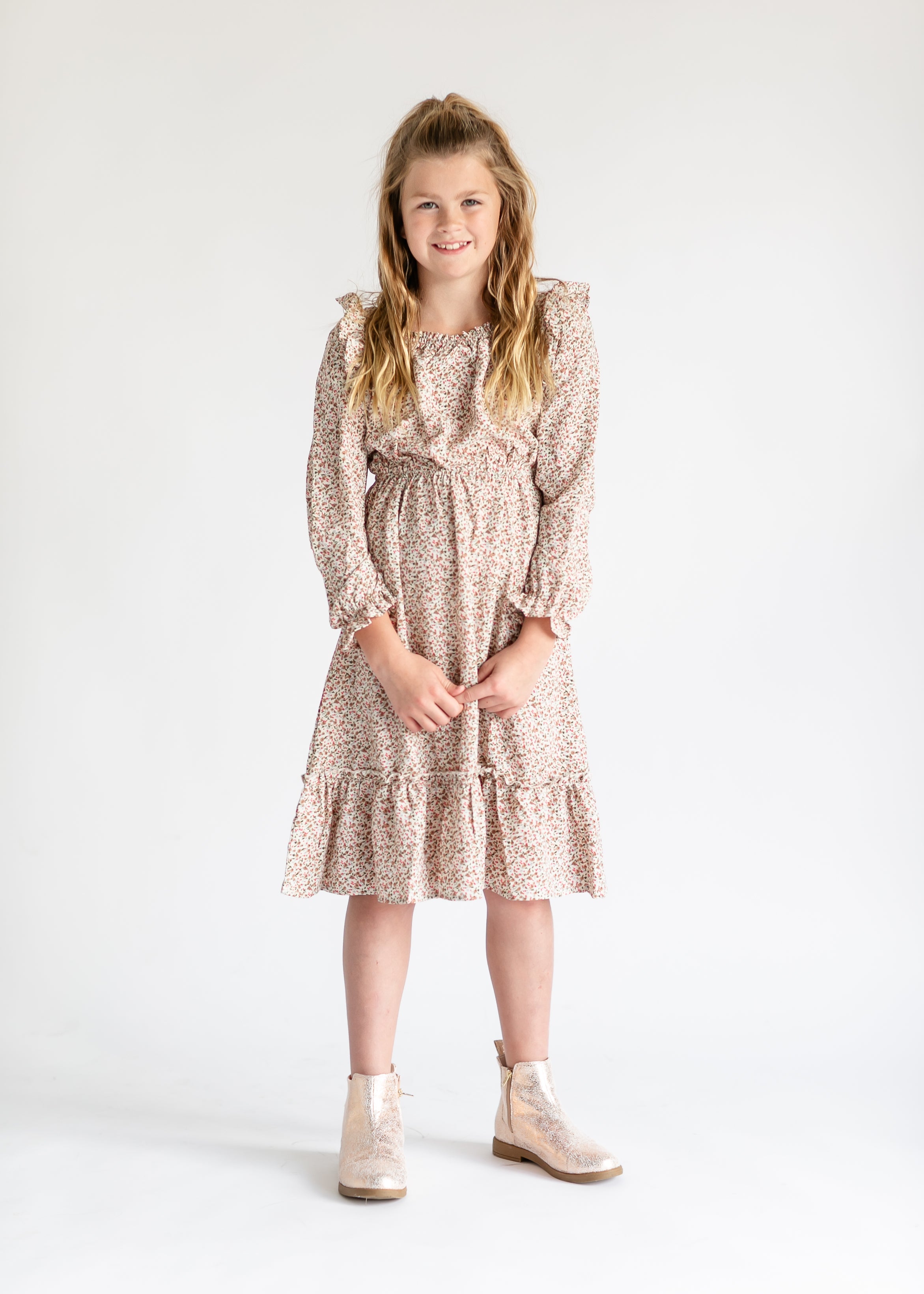 Girls ditsy outlet dress