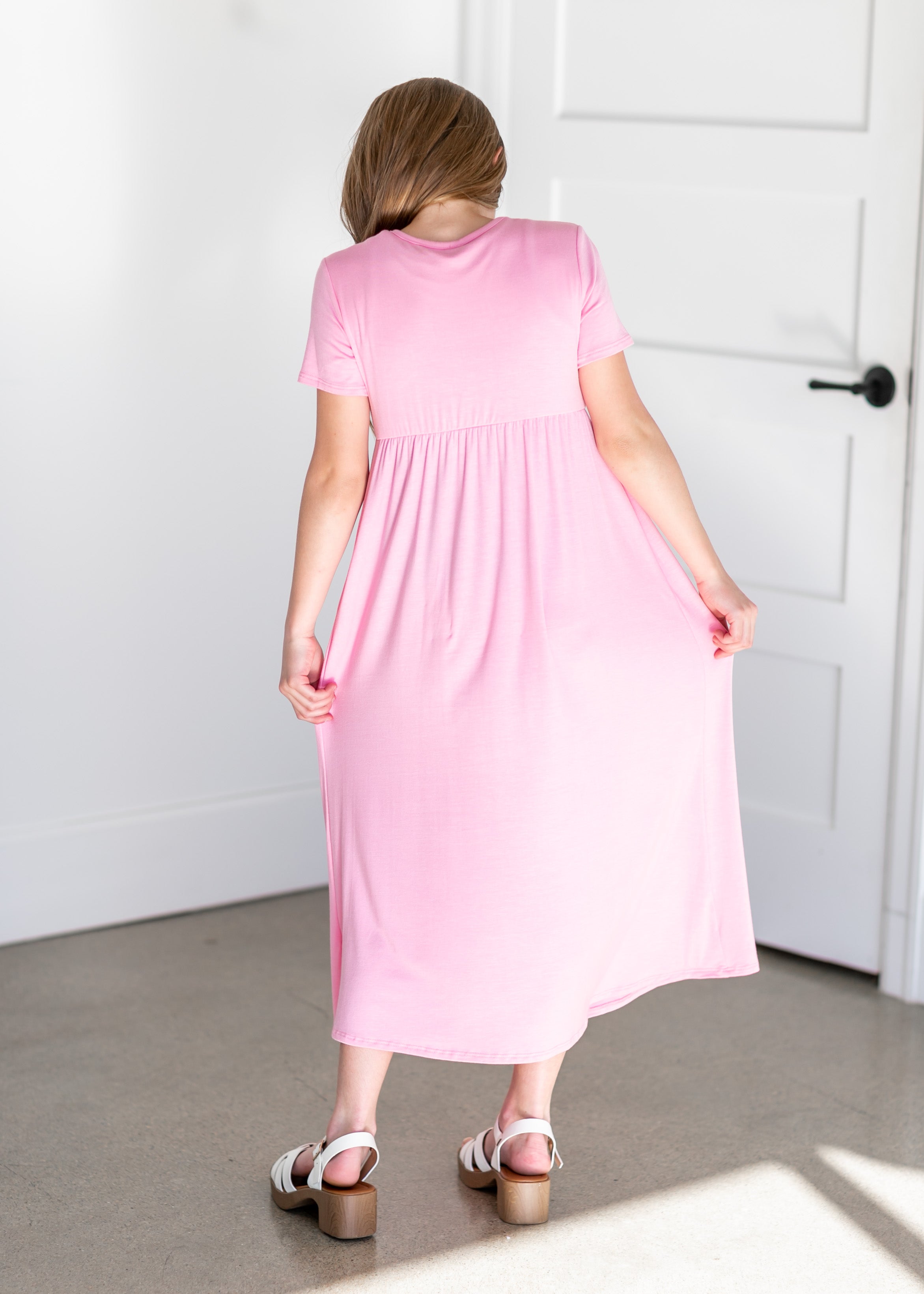 Plus size empire waist maxi dress with on sale sleeves