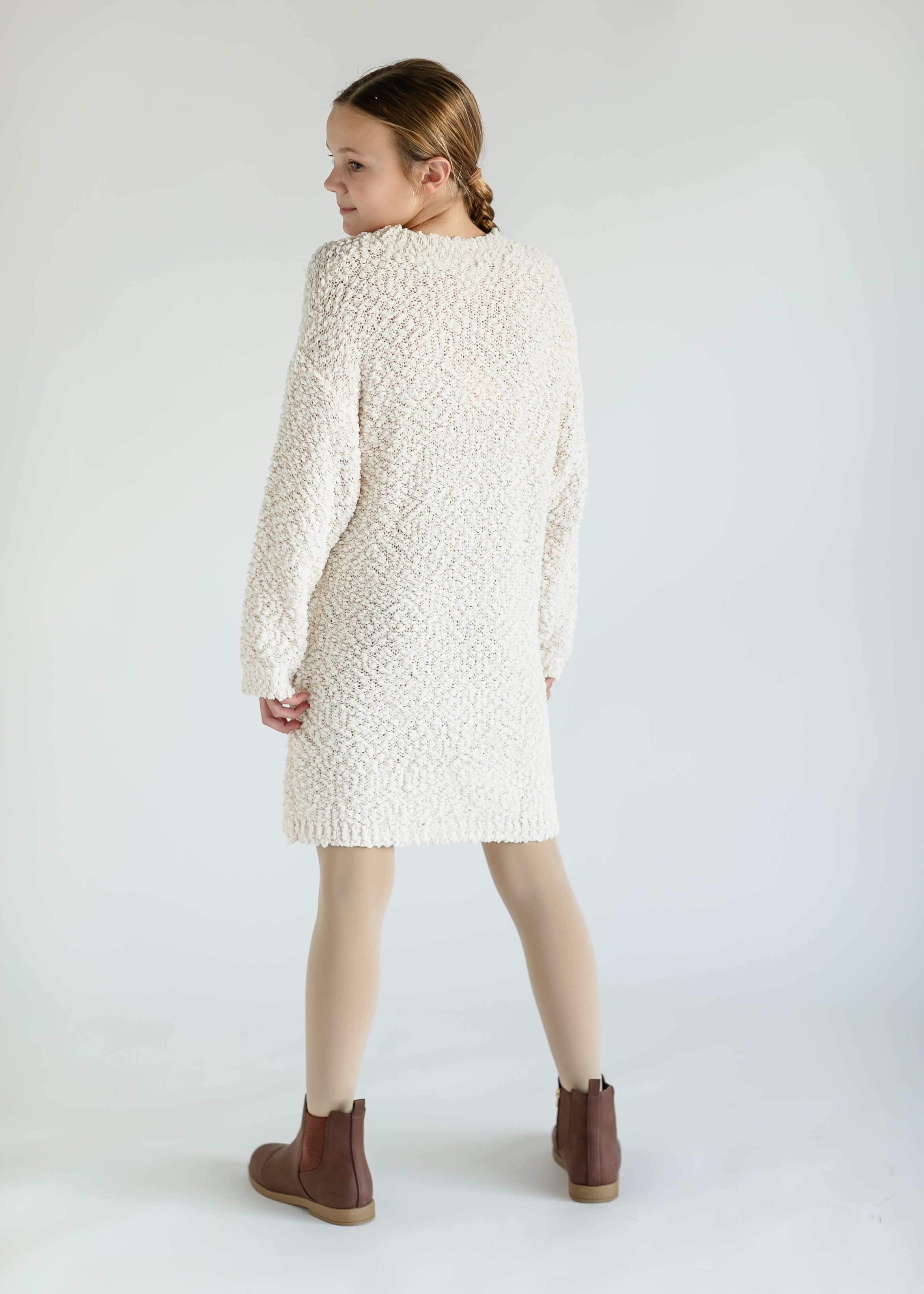 Cream sweater dress on sale girls