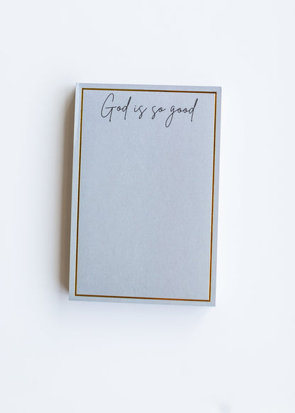 God is Good Notepad Gifts