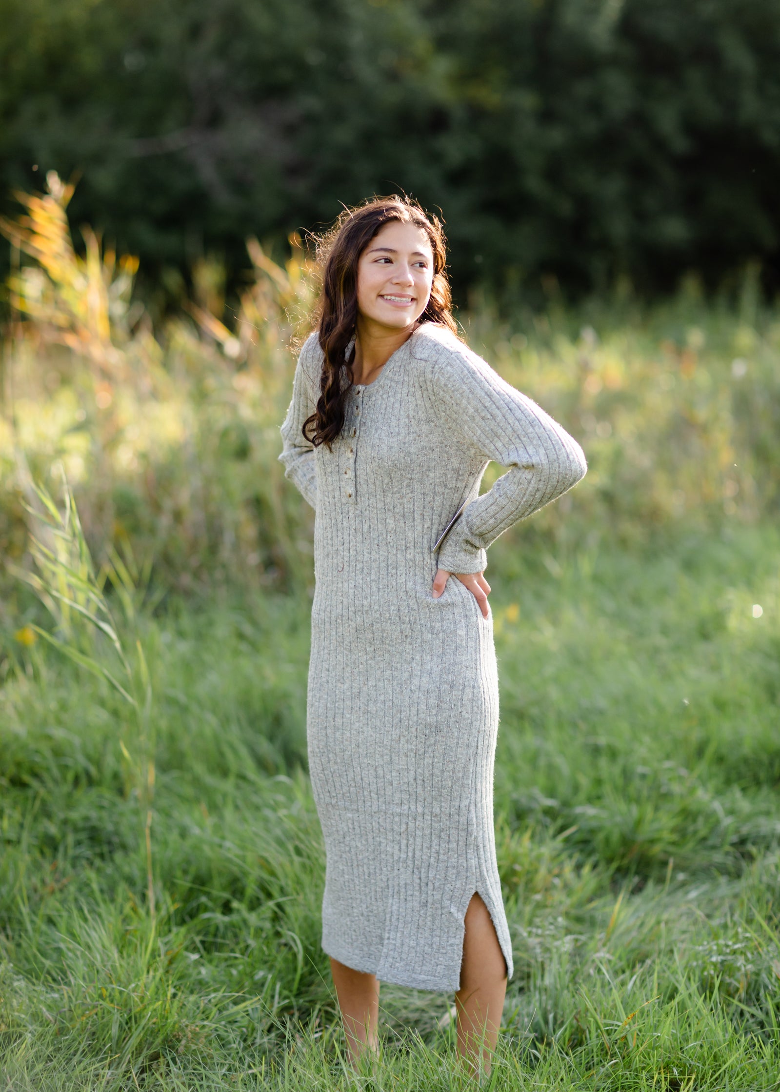 Henley best sale sweater dress