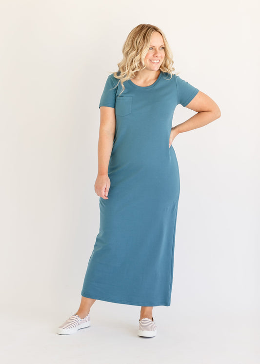 Jane T-Shirt Maxi Dress IC Dresses Marine Blue / XS