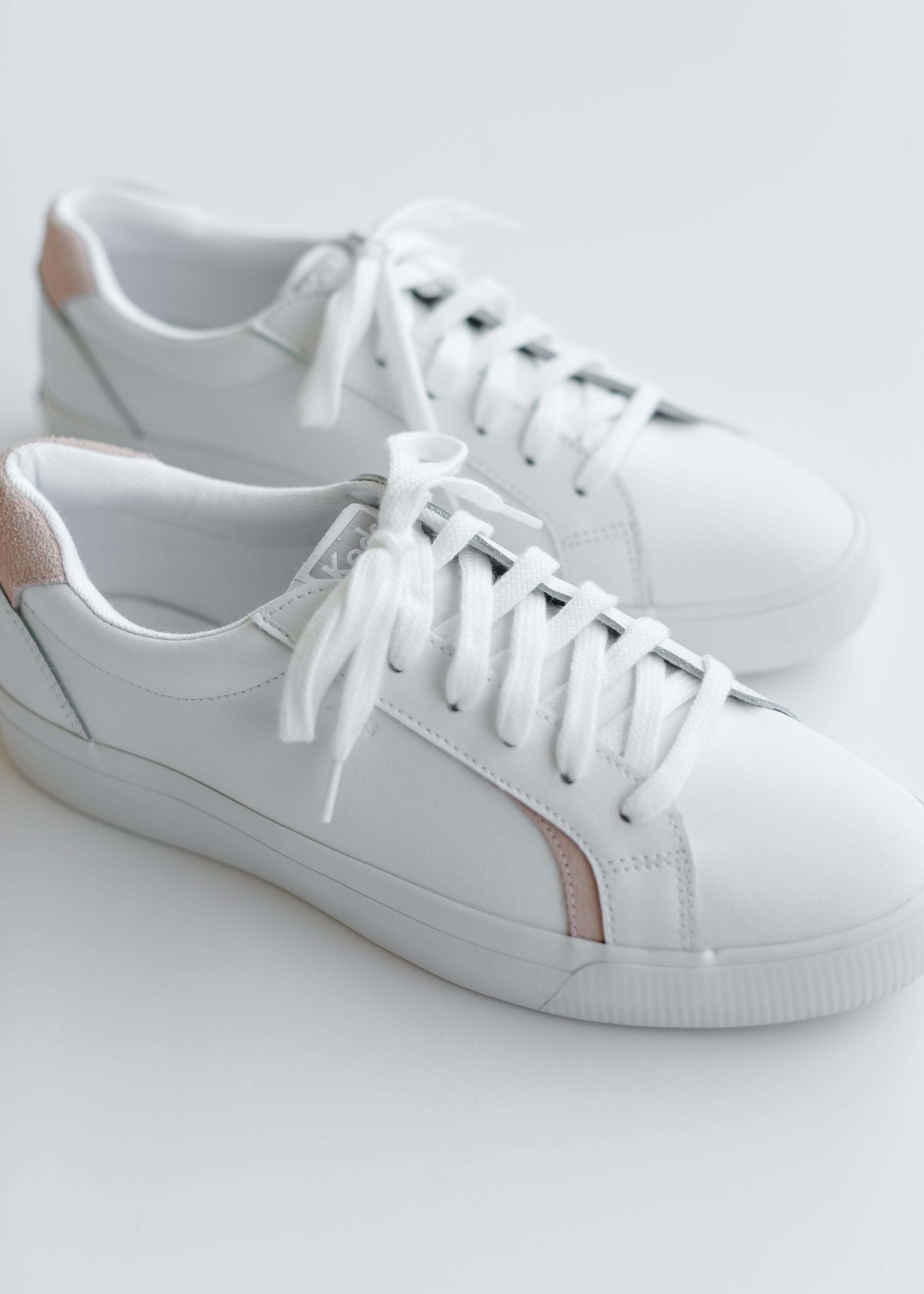 Keds white leather on sale sneakers