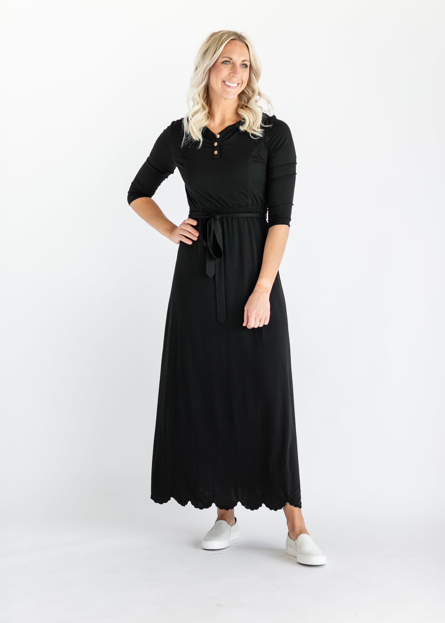 Lydia Button Front Maxi Dress IC Dresses