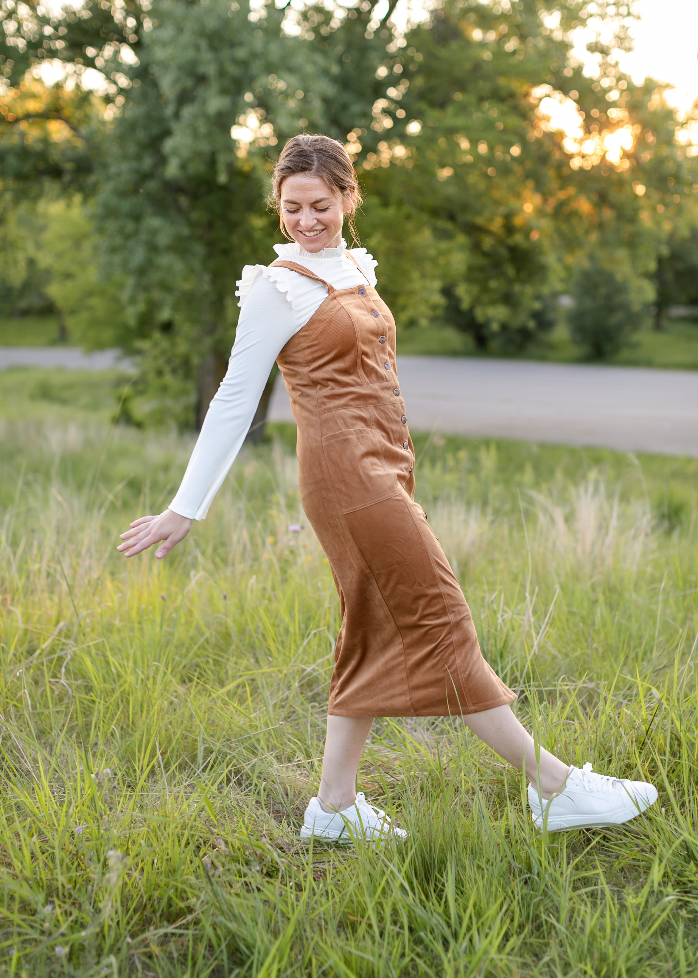 White midi clearance jumper dress