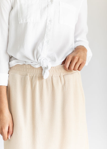 Mila Ribbed Midi Skirt IC Skirts