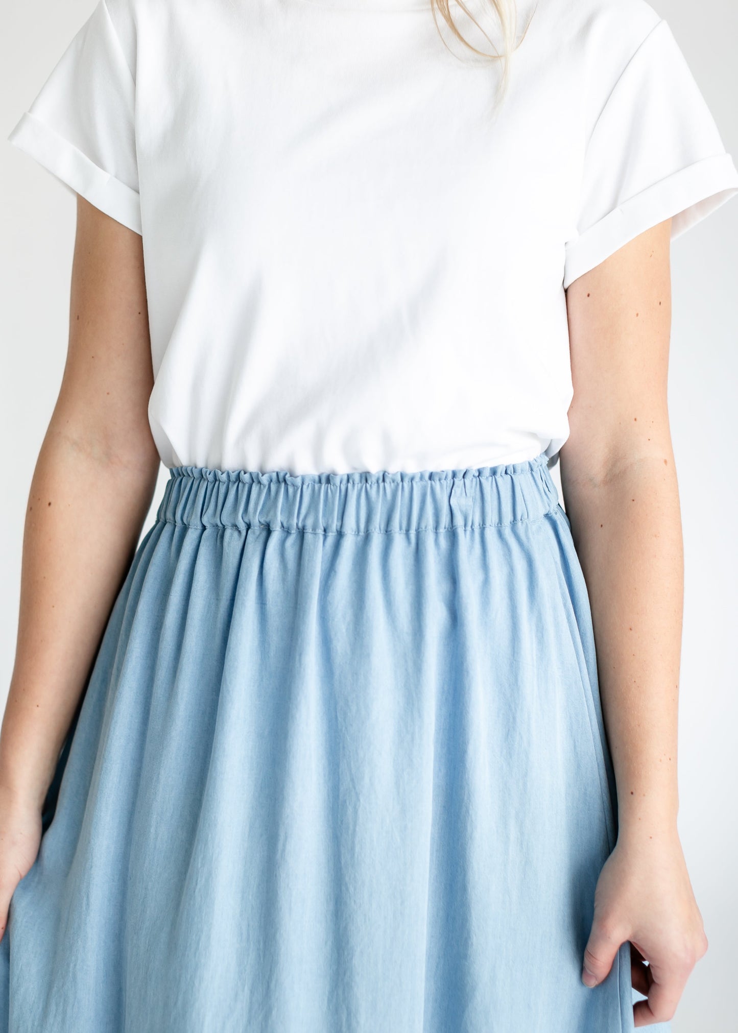 Nora Chambray Maxi Skirt IC Skirts